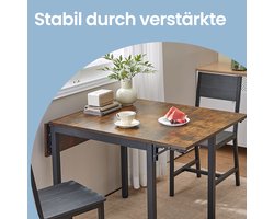 Veelzijdige Opvouwbare Eettafel - Compact en Stijlvol – foto 3