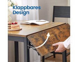 Veelzijdige Opvouwbare Eettafel - Compact en Stijlvol – foto 5
