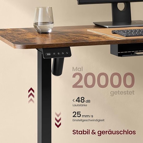 Elektrisch in hoogte verstelbaar hoekbureau met geïntegreerd laadstation – foto 4