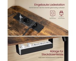 Elektrisch in Hoogte Verstelbaar Hoekbureau met Geïntegreerd Laadstation – foto 2
