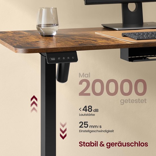 Elektrisch in Hoogte Verstelbaar Hoekbureau met Geïntegreerd Laadstation – foto 4