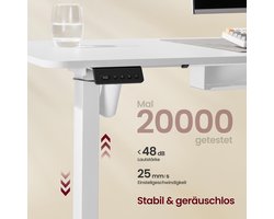 Elektrisch in Hoogte Verstelbaar Hoekbureau met Laadstation – foto 2