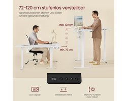 Elektrisch in Hoogte Verstelbaar Hoekbureau met Laadstation – foto 5