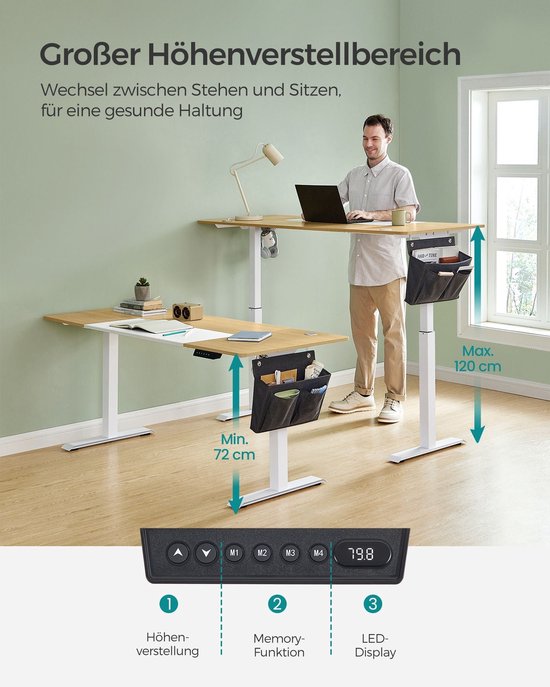 Elektrisch Verstelbaar Zit-Sta Bureau - Productiviteit & Comfort – foto 3