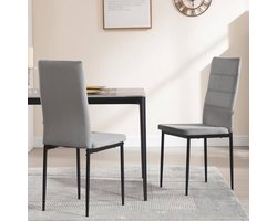 Set van 4 Fluwelen Eetkamerstoelen met Hoge Rugleuning en Metalen Poten – foto 4