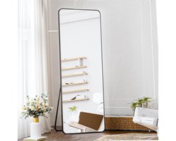 Elegante Staande Spiegel met Afgeronde Hoeken - Full-Body 160 x 40 cm – foto 4