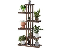 Houten Plantenstandaard met 6 Niveaus - Multifunctioneel Staand Rek – foto 5