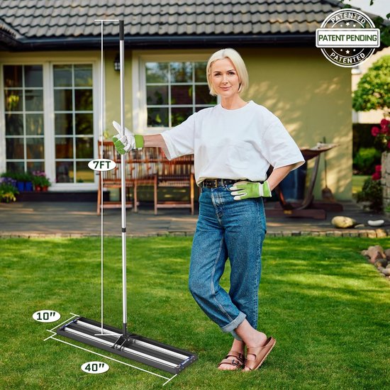Professionele Gazonrakel voor Perfect Egaliseren - RVS en Ergonomisch – foto 2
