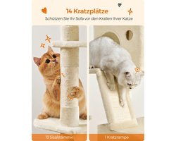 Luxe Kattenboom met Meerdere Niveaus - Beige – foto 2