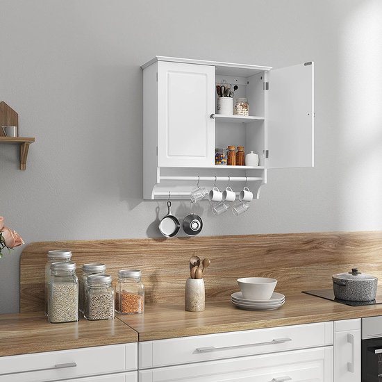 Veelzijdige Wandkast met Verstelbare Plank en Dubbele Deuren – foto 4