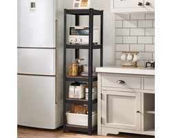 Veelzijdige Industriële Stellingkast - Set van 2 - Metaal en MDF - 150 cm – foto 1