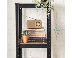 Veelzijdige Industriële Stellingkast - Set van 2 - Metaal en MDF - 150 cm – foto 4