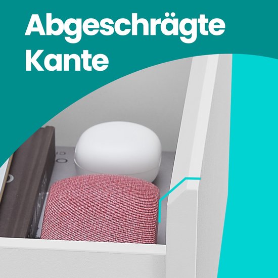 Elegant Nachtkastje met Geïntegreerd Laadstation - Zwart – foto 3