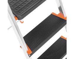 Veilige Aluminium Trapladder met 5 Treden - Opvouwbaar en Anti-Slip – foto 5