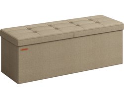 Luxe Opbergbankje – Zitkist van Imitatielinnen met MDF-Constructie – foto 2