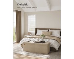 Luxe Opbergbankje – Zitkist van Imitatielinnen met MDF-Constructie – foto 4