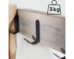 Elegant Garderoberek met Schoenenbank en 9 Haken - Multifunctioneel Halmeubel – foto 2