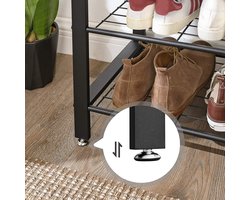 Elegant Garderoberek met Schoenenbank en 9 Haken - Multifunctioneel Halmeubel – foto 3