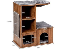 Luxe Kattenmeubel met Krabmogelijkheden en Comfortabele Rustplekken – foto 2