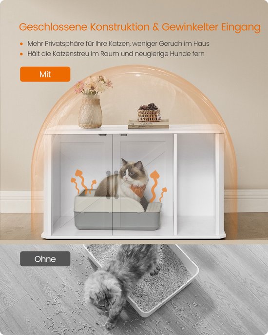 Stijlvol Kattenhuis met Multifunctioneel Design - Wit – foto 3