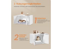Stijlvol Kattenhuis met Multifunctioneel Design - Wit – foto 6