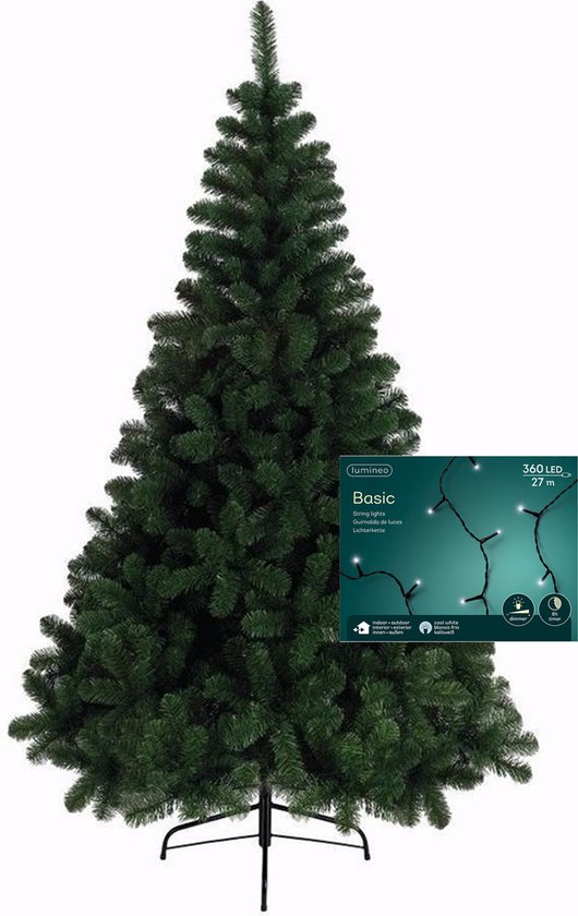Luxe Kerstboom 240 cm met Helder Witte LED Verlichting – foto 3