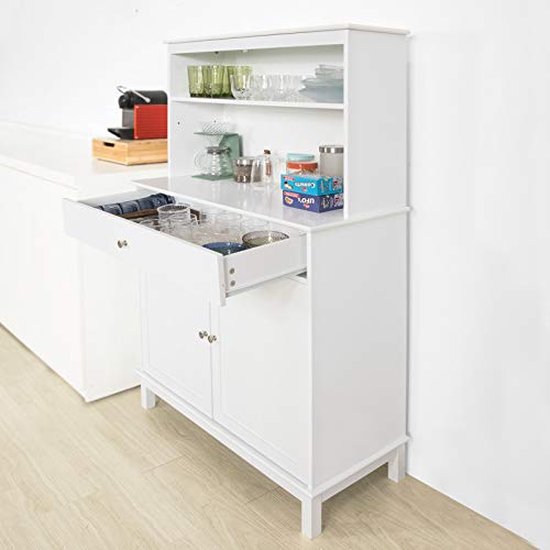 Veelzijdige Opbergkast Dressoir met Werkblad - Wit – foto 3
