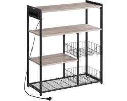 Keukenrek met Stopcontacten - Industrieel Design Opbergrek voor uw Keuken – foto 2