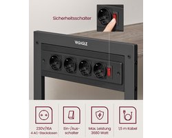 Keukenrek met Stopcontacten - Industrieel Design Opbergrek voor uw Keuken – foto 6