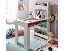 Veelzijdig Kinderbureau met Opbergruimte en Geïntegreerde Plank - 90x50x110 cm – foto 5