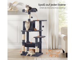 Kattenkrabpaal met Grot en Hangmat voor Speelplezier en Rust – foto 3