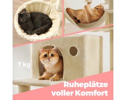 Grote Krabpaal met Meerdere Niveaus en Sisal Palen - 206 cm Hoog – foto 4