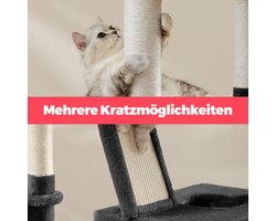 Luxe Krabpaal met Meerdere Niveaus - 206 cm Hoog - Inktzwart – foto 2
