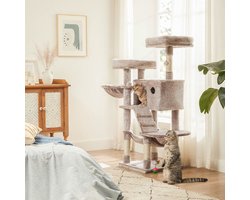Luxe Kattenkrabpaal met Comfortabele Ligplaatsen en Diverse Speelopties – foto 1
