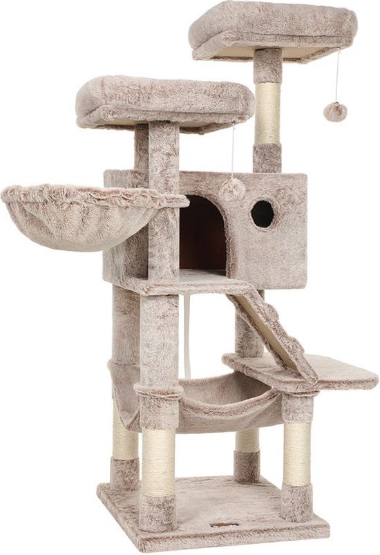 Luxe Kattenkrabpaal met Comfortabele Ligplaatsen en Diverse Speelopties – foto 3