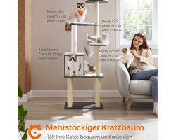 Luxe Krabpaal voor Katten - Speelplezier en Comfort in Mistgrijs – foto 3