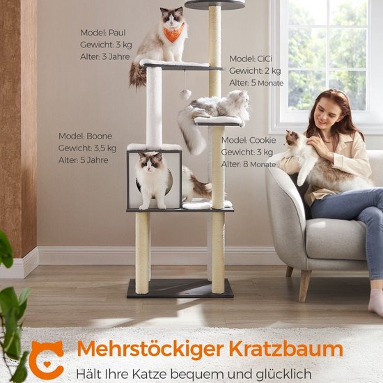 Luxe Krabpaal voor Katten - Speelplezier en Comfort in Mistgrijs – foto 4