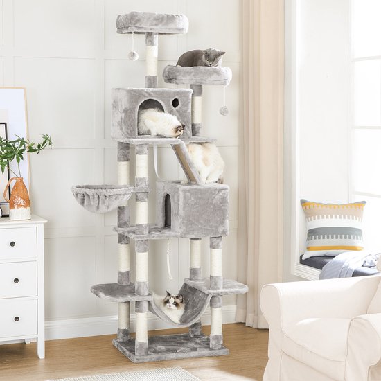 Luxe Krabpaal met Speelplezier en Rustplaatsen - Lichtgrijs – foto 1