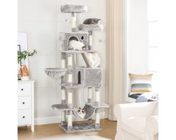 Luxe Krabpaal met Speelplezier en Rustplaatsen - Lichtgrijs – foto 2
