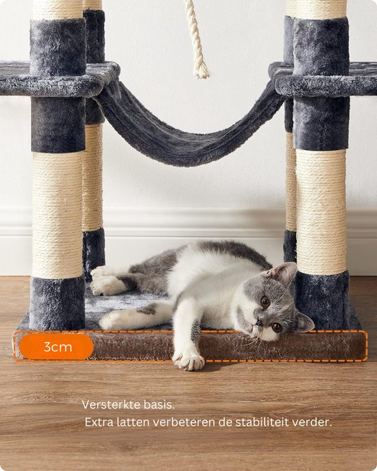 XL Kattenboom met 5 Niveaus en Speelplezier – foto 2
