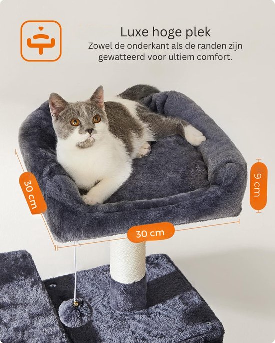XL Kattenboom met 5 Niveaus en Speelplezier – foto 3