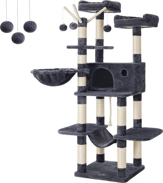 XL Kattenboom met 5 Niveaus en Speelplezier – foto 5