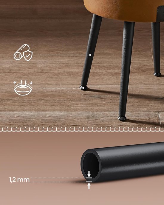 Ronde Opbergkruk met Gewatteerde Zitting - Multifunctioneel Design – foto 5