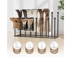 Elegant Laarzen- en Schoenenrek voor 8 Paar - Zwart – foto 5