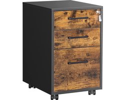 Verrijdbaar Ladeblok met 2 Lades - Industriële Stijl – foto 3