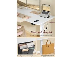 Elektrisch Zit-Sta Bureau - Ruim Wit Werkblad 180x80 cm – foto 3