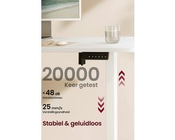 Elektrisch Zit-Sta Bureau - Ruim Wit Werkblad 180x80 cm – foto 6
