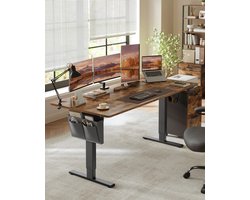 Elektrisch Verstelbaar Zit-Sta Bureau Bruin 180x80 cm – foto 2