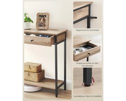 Haltafel met 2 Lades en Industriële Charme – foto 4