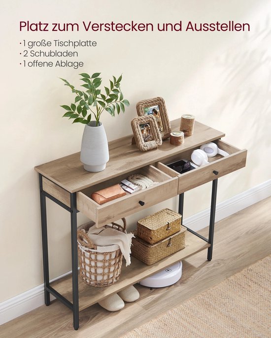 Haltafel met 2 Lades en Industriële Charme – foto 6